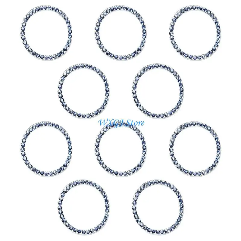 

37JE Luxury Car Interior Crystal Start Button Cover Universal 3 5cm Diameter Frosted Not Yellowing Surfaces for Car Interior