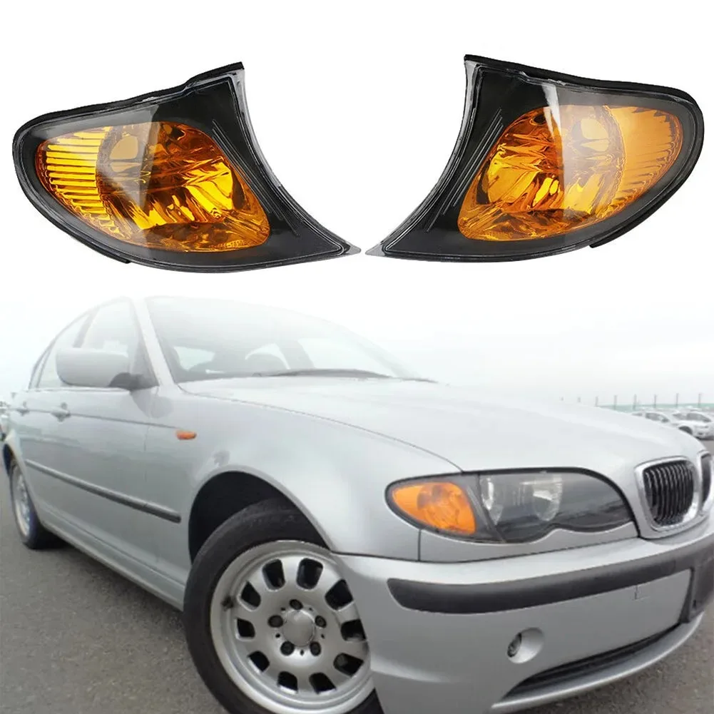 

2PCS Front Indicator Turn Signal Yellow Front Left & Right Corner Lights for BMW 3 Series E46 2002-2005 63137165859