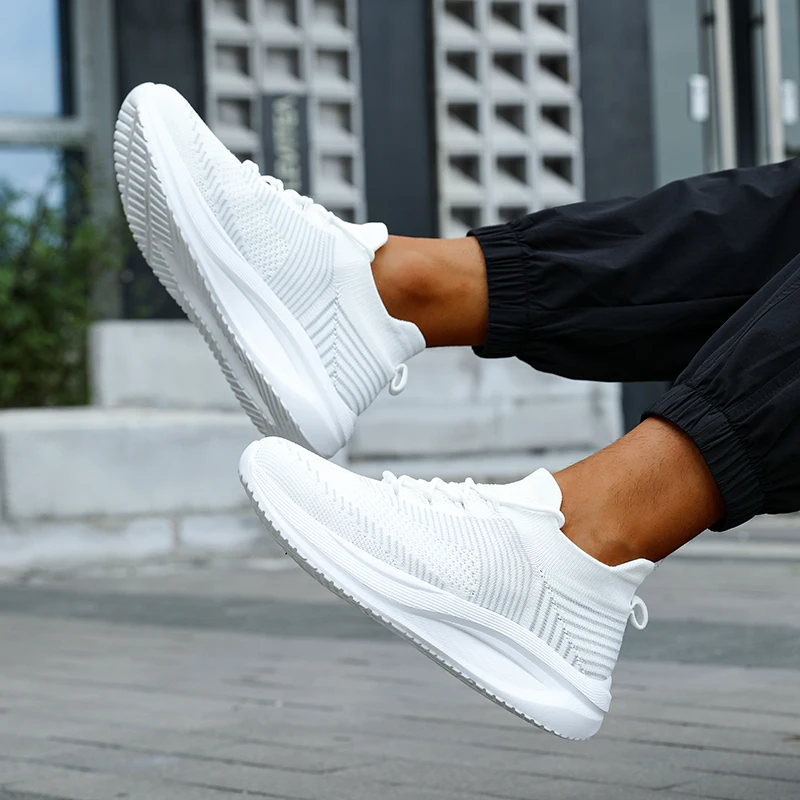 

Men's Comfortable Workout Sneakers - Lightweight Walking Shoes for Gym, Running, Casual - 3D Breathable Mesh & Cloud Comfort Ins