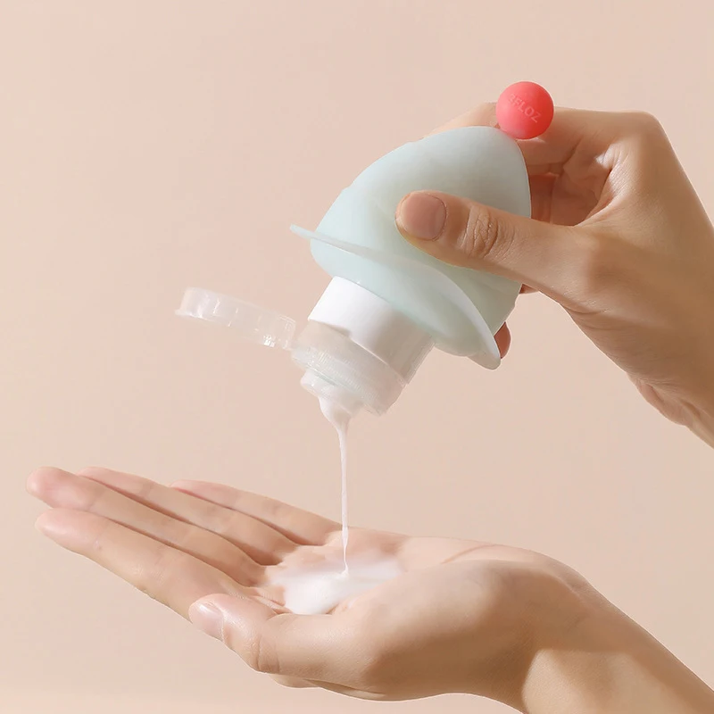 3Pcs/Set Refillable Bottle 60ml 90ml Soft Lotion Container Squeeze Tube Empty Bottle Portable Travel Shampoo Bottle