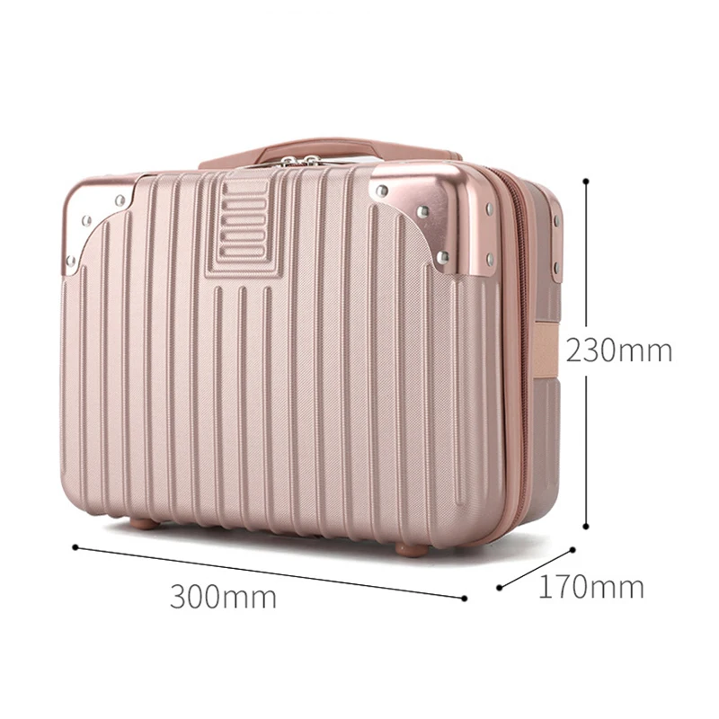 Imagem -06 - Impermeável Cosmetic Box For Kids Mini Bagagem Organizador de Mão Maquiagem Case Mala de Viagem Embarque Leve 14