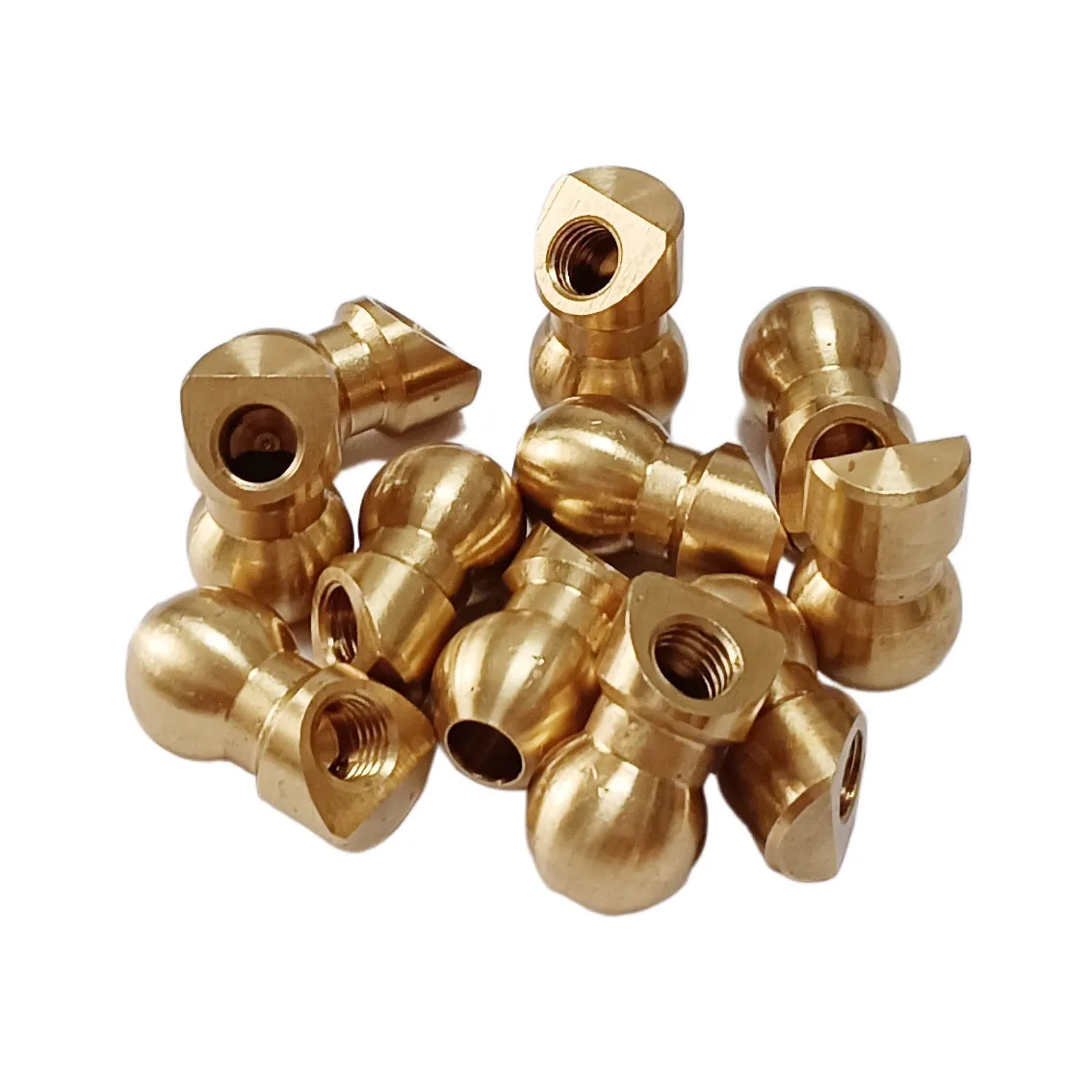 Brass Ball Coolant Nozzles For CNC Lathes Turret Toolholder Ball Joint Nozzle Water Cooling Oblique Spray