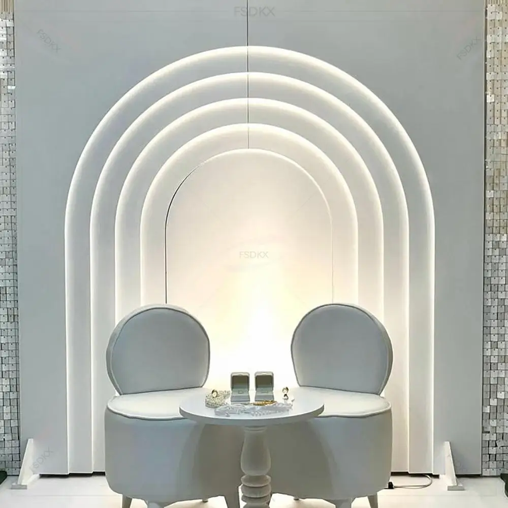 

Hot sale Modern Wedding Arch Decorations Backdrops for Outdoor Events Wedding Parties Wedding Stage Decoration PVC