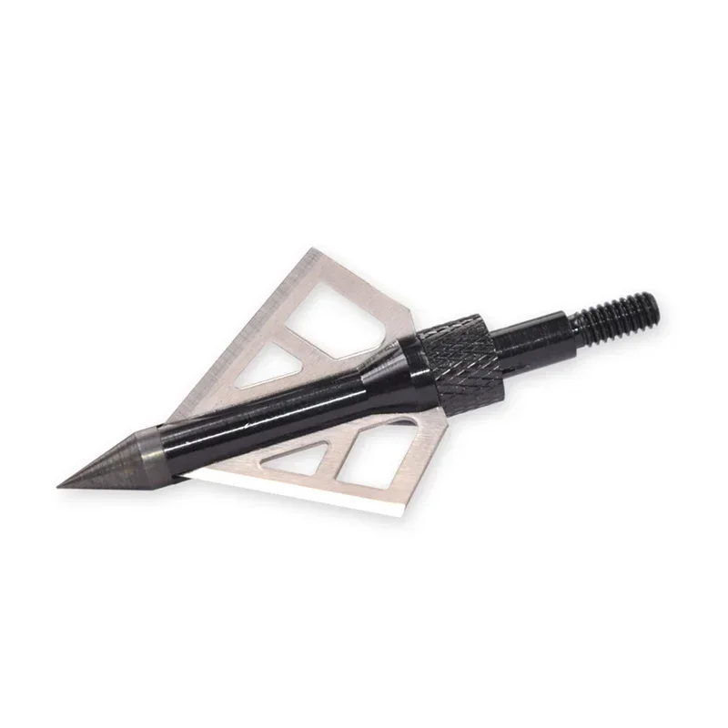12 Pcs 100 Grain 3-Blade Metal Arrow Points, Outdoor Target Practice Sports Accessories, DIY Assembly Parts