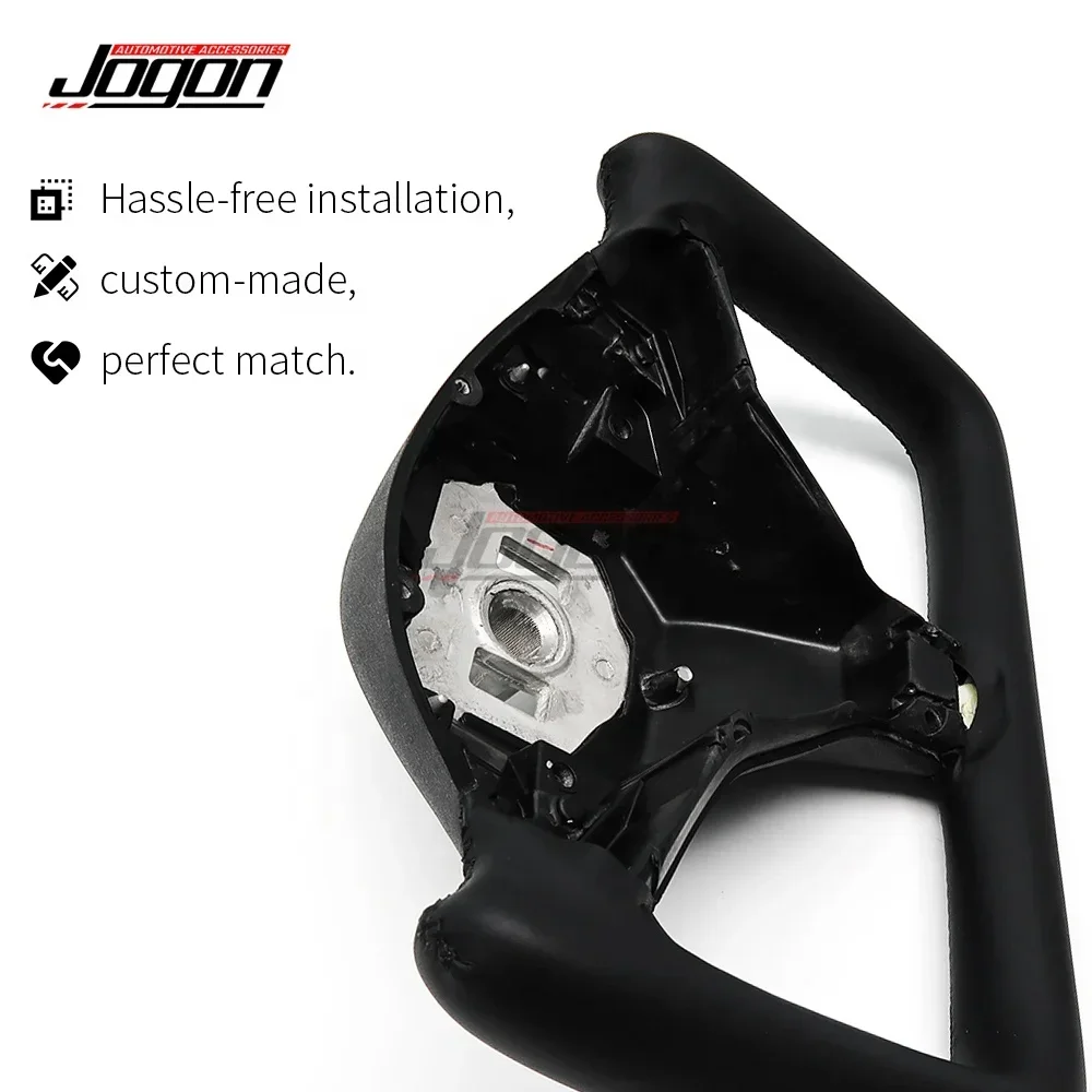 High Quality Interior Carbon Fiber Leather Yoke Steering Wheel For Teslas  Model 3 Y S Model X 2016-2021 Car Accessories