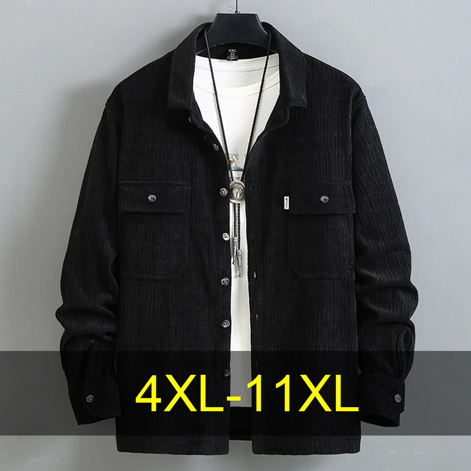 

Spring Autumn Cargo Jacket Men Plus Size 10XL 11XL Jacket Coat Fashion Casual Solid Color Jackets Male Big Size 11XL