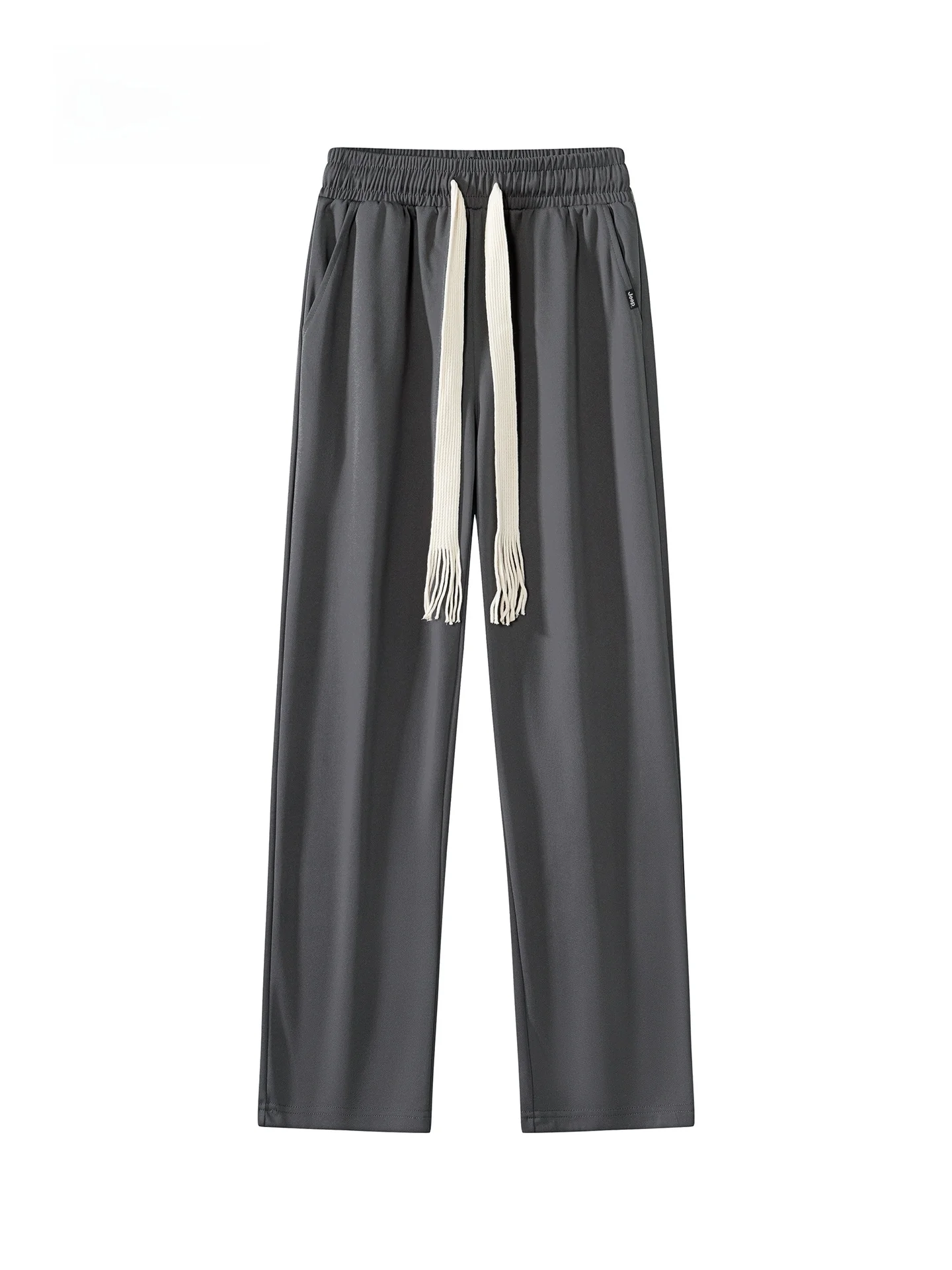 

Мужские спортивные трикотажные брюки большого размера с прямыми штанинами для бега, повседневные длинные брюки, весенние, для фитнеса, свободного кроя, спортивные штаны