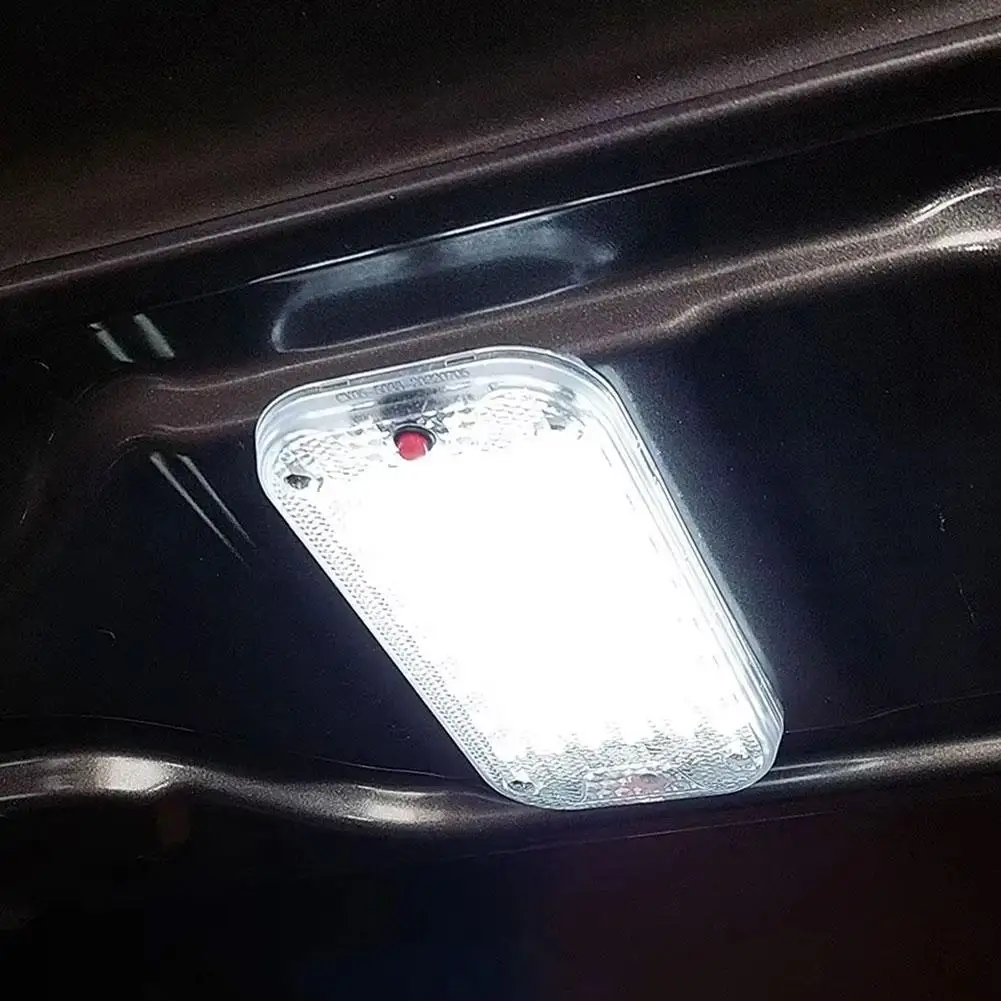 48/60 Led White Light Interior Lamp Universal High Brightness Reading Cabin Light For Trucks Vans Box Trailers Boats