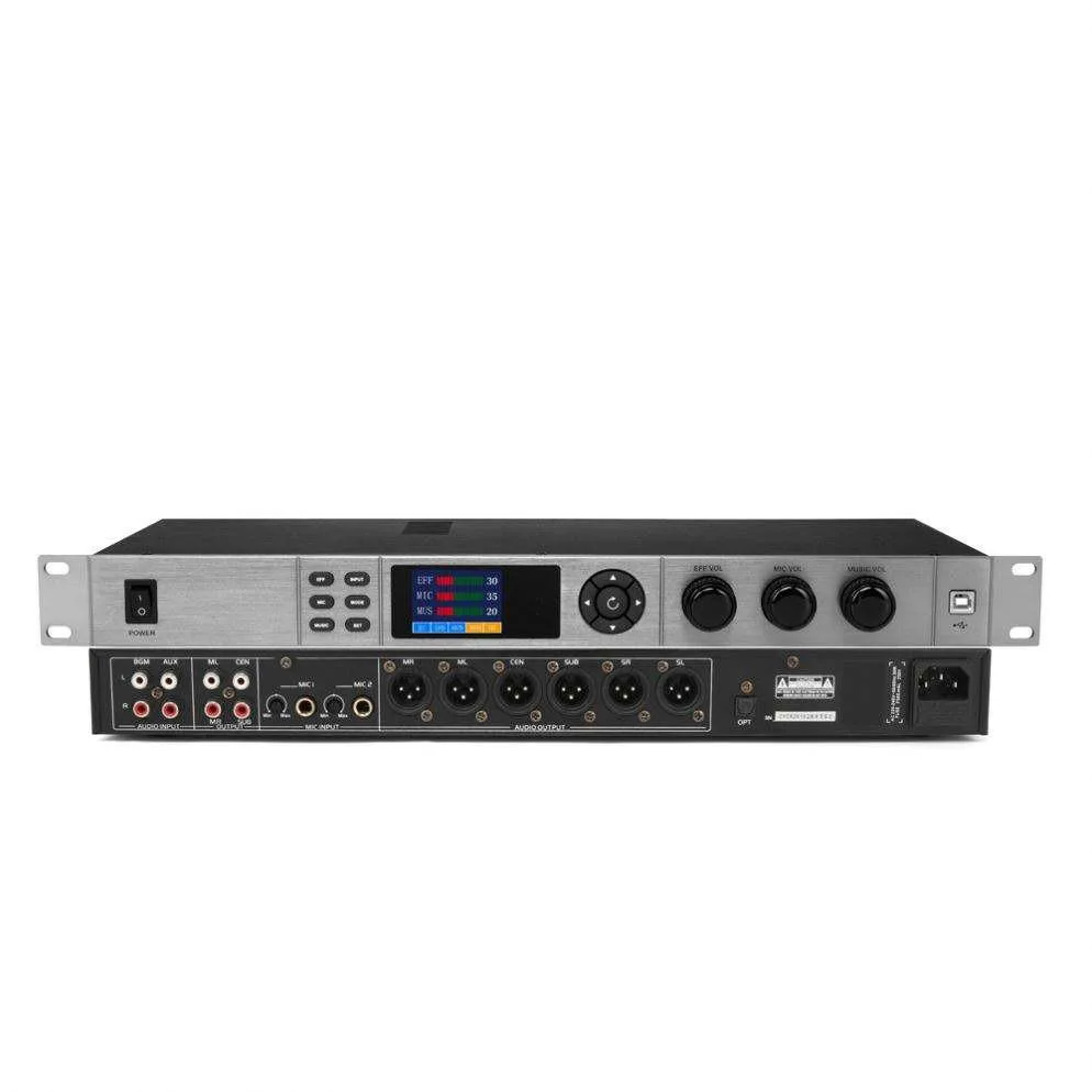 KX6 multifunctional home entertainment color screen cloth board professional display front-end amplifier effect device