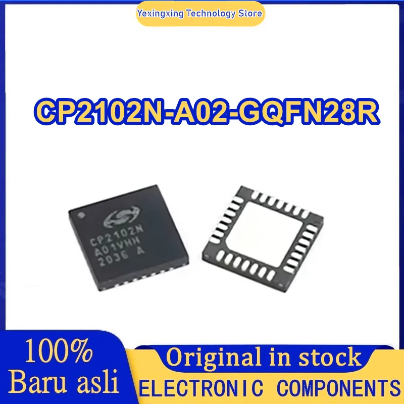 5PCS CP2102N-A02-GQFN28R CP2102 CP2102N CP2102N-A CP2102N-A02 CP2102N-A02-GQFN28 IC USB TO UART 브리지 QFN-28 재고 있음