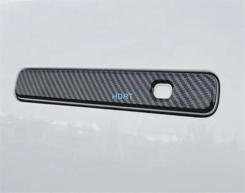 Car Styling Door Handle Stickers Protection Carbon Fiber Styling Decoration Cover For Changan Uni-k Unik 2021 2022 Accessories