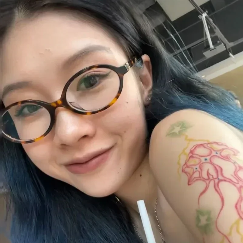 تشانغ يوان النسخة الإنجليزية خمر إطار النظارات البيضاوي المألوف السلس مضيئة نظارات للرجال النساء نظارات دودة الكتب #6