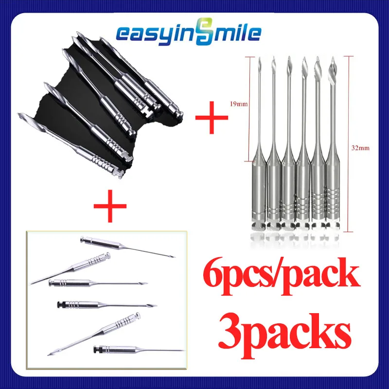 

3PACKS18Pcs Dental Tools Root Cannal Endo Glidden Gate File 32mm Stainless Steel Instruments Dentist Dentistry Odontologia EASYI
