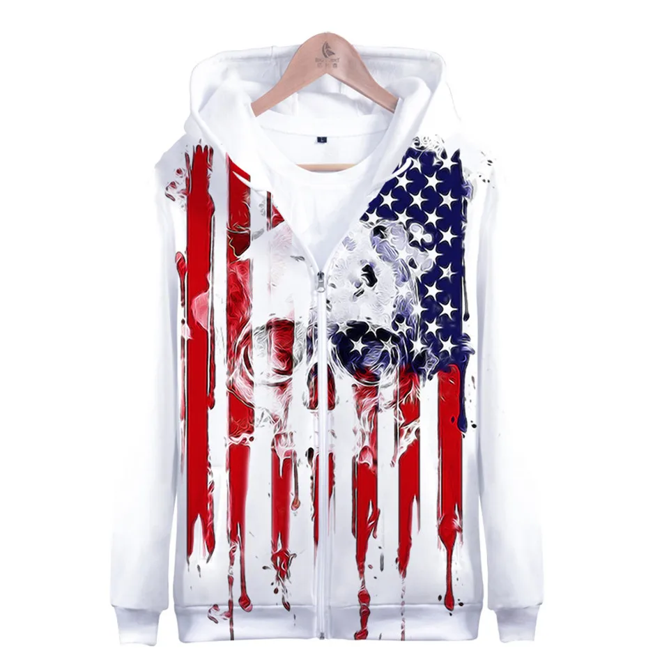 3 to 14 years kids hoodies USA Flag American Stars and Stripes clothing boys girls sweatshirt outerwear jacket children clothes