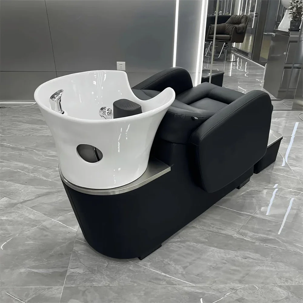 Ergonomic Modern แชมพูเตียงนวดไทยแฟชั่น Delicacy แชมพู Recliner โมเดิร์นที่ไม่ซ้ํากัน Cadeira De Barbearia Salon เฟอร์นิเจอร์