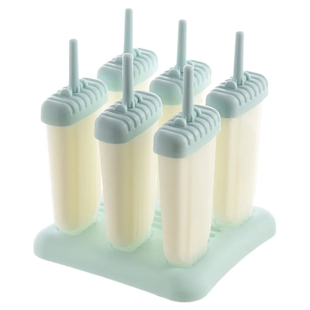 6pcs DIY Handmade Ice Cream Mold Creative Plastic Ice Cream Popsicle Mold DIY Tools Home Supplies Summer Accessory for DIY Use (