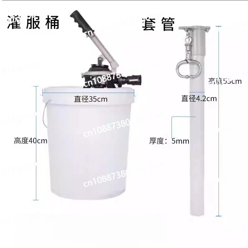 Big cow filling device Dairy cow postpartum rehydration pressure bucket to feed cattle medicine Stainless steel filling device