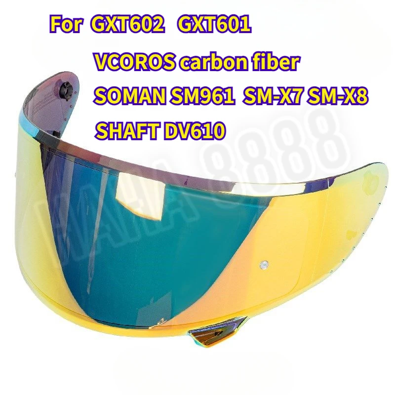 Adecuado para casco VCOROS FA602 visera de lente de casco P-126 lente de repuesto GTX-601 602 SOMAN SM961 SM-X7 SM-X8 eje DV610