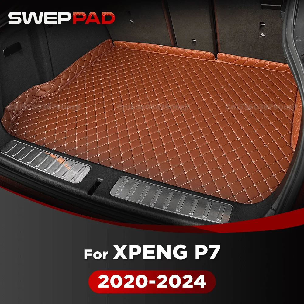 

For XPENG P7 2020-2024 23 22 21 3D Car Trunk Mat Cargo Liner Carpet Interior Accessories Cover