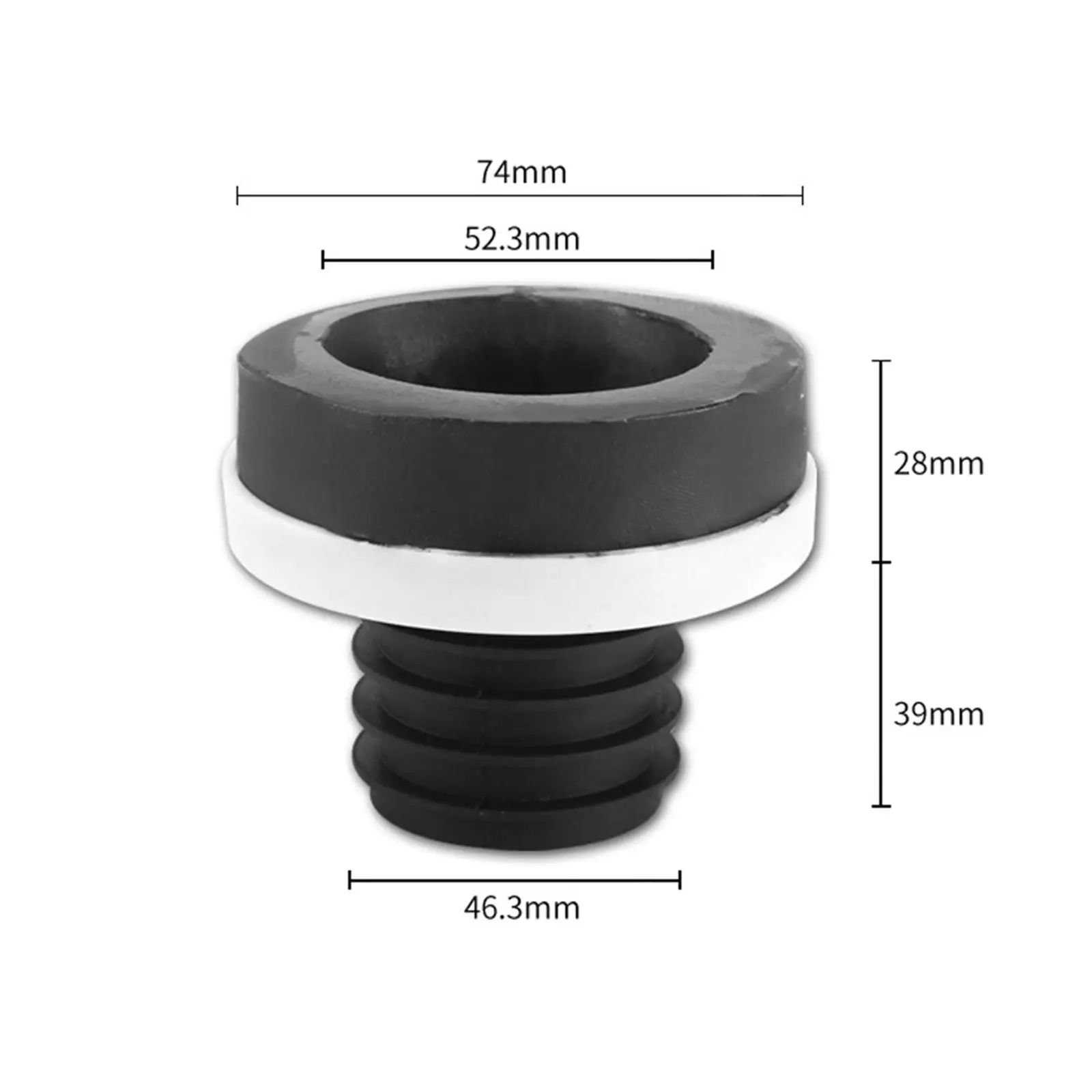 Toilet Flange Ring Odor Prevent Plug Odor Stopper Drain Backflow Preventer Adapter Durable for Household Bathroom Hotel Toilet