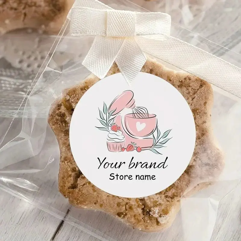 500 sztuk personalizowanych naklejek - wodoodporne, usuwalne naklejki na wesele, przyjęcie urodzinowe, rękodzieło DIY - ekologiczny winyl