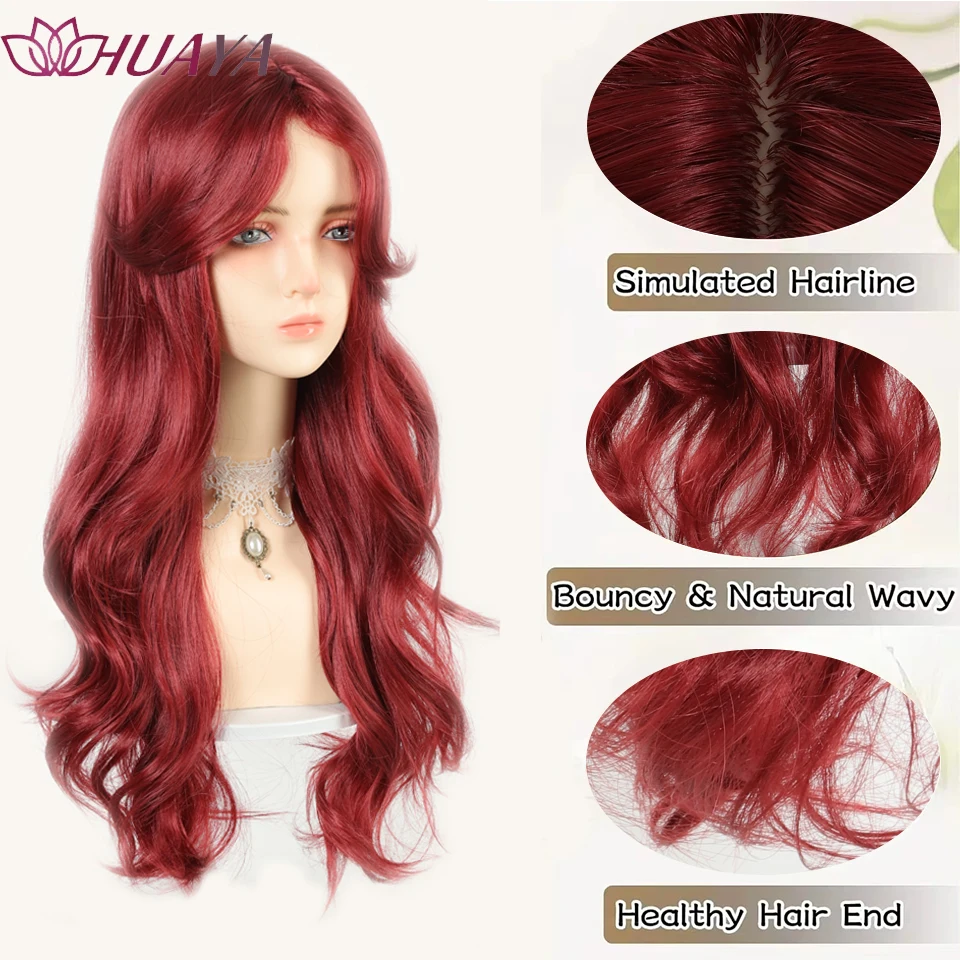 Cosplay Synthetic Wig Female Long Hair Wave Lolita Wig Halloween Dress Using Heat Resistance.