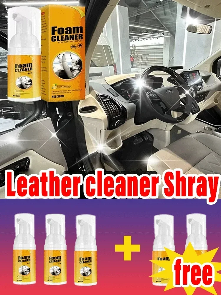 Maintenance Car Wash Multifunctional Foam Cleaner Car Interior Stain Removal Cleaning Leather Seat Foam Cleaner Spray Foam