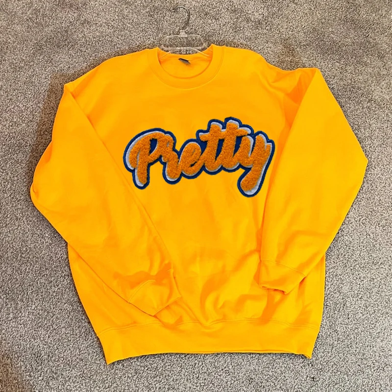 Chenille Greater Women Greek Letter SGRho Sorority Sigma Gamma Rho Pretty Poodle Toewl Embroidery Iron on Patch for Jacket