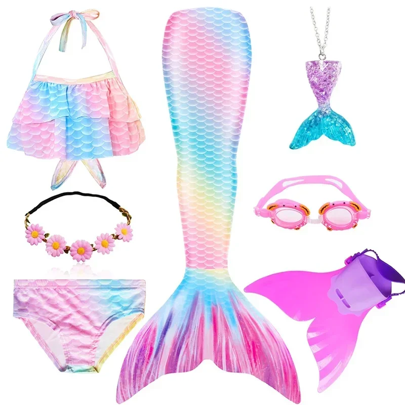 Queue nageable pour enfants, Costume de natation pour filles, Costume de sirène, peut ajouter avec une nageoire Monofin Go MN1