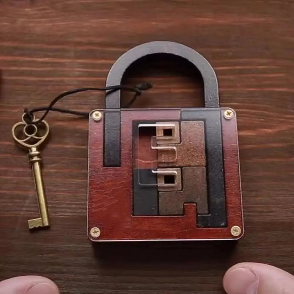 

Wooden Brainteaser Puzzle Educational Logic Mind High Difficulty Puzzle IQ Maze Cognitive Development IQ Lock Challenge