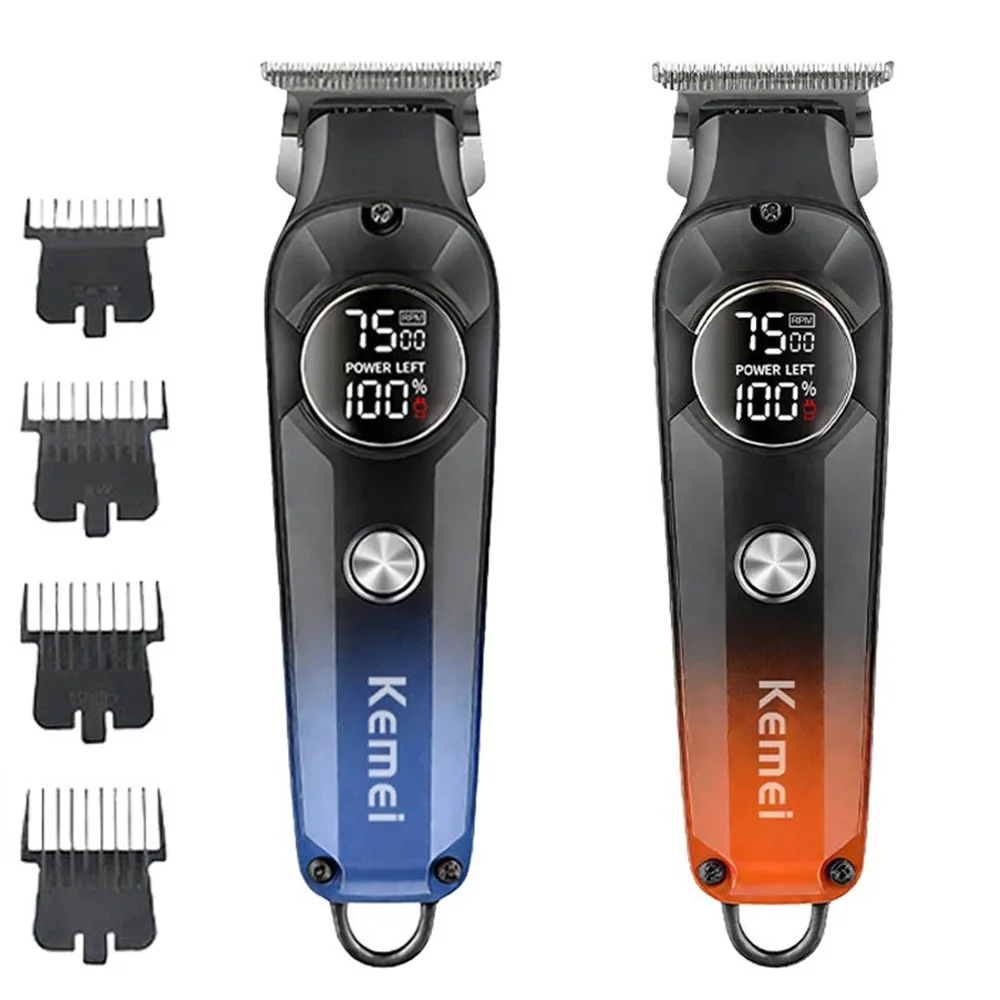 Kemei 1359 Electric Hair Clippers Professional 0mm Barber Rechargeable Haircut Machine High Quality Wireless Men Hair Trimmer