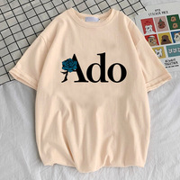Ado t shirt girl University Graphic streetwear Colorful hip hop Classic t-shirt anime Classic Comfortable women 80s kawaii