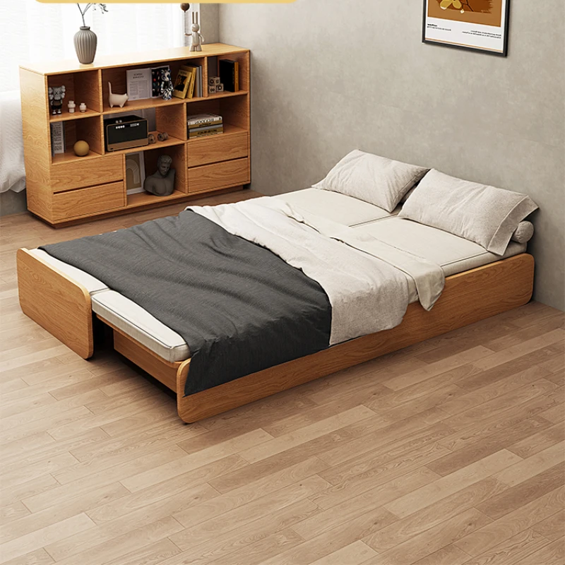 

Retractable bed, small apartment, stretch storage, folding , home in-line dual-purpose study, one meter two