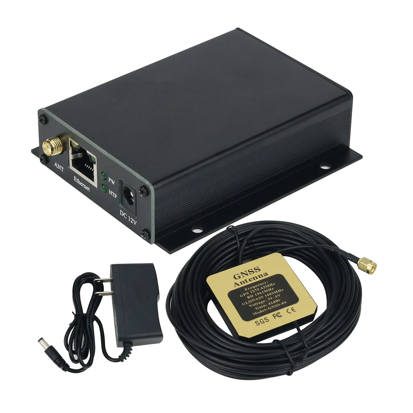 HAMGEEK FC-NTP-MINI Network Time Server 1 ntp Server ricevitore GNSS integrato con 1 porta Ethernet per GPS Beidou GLONASS QZSS