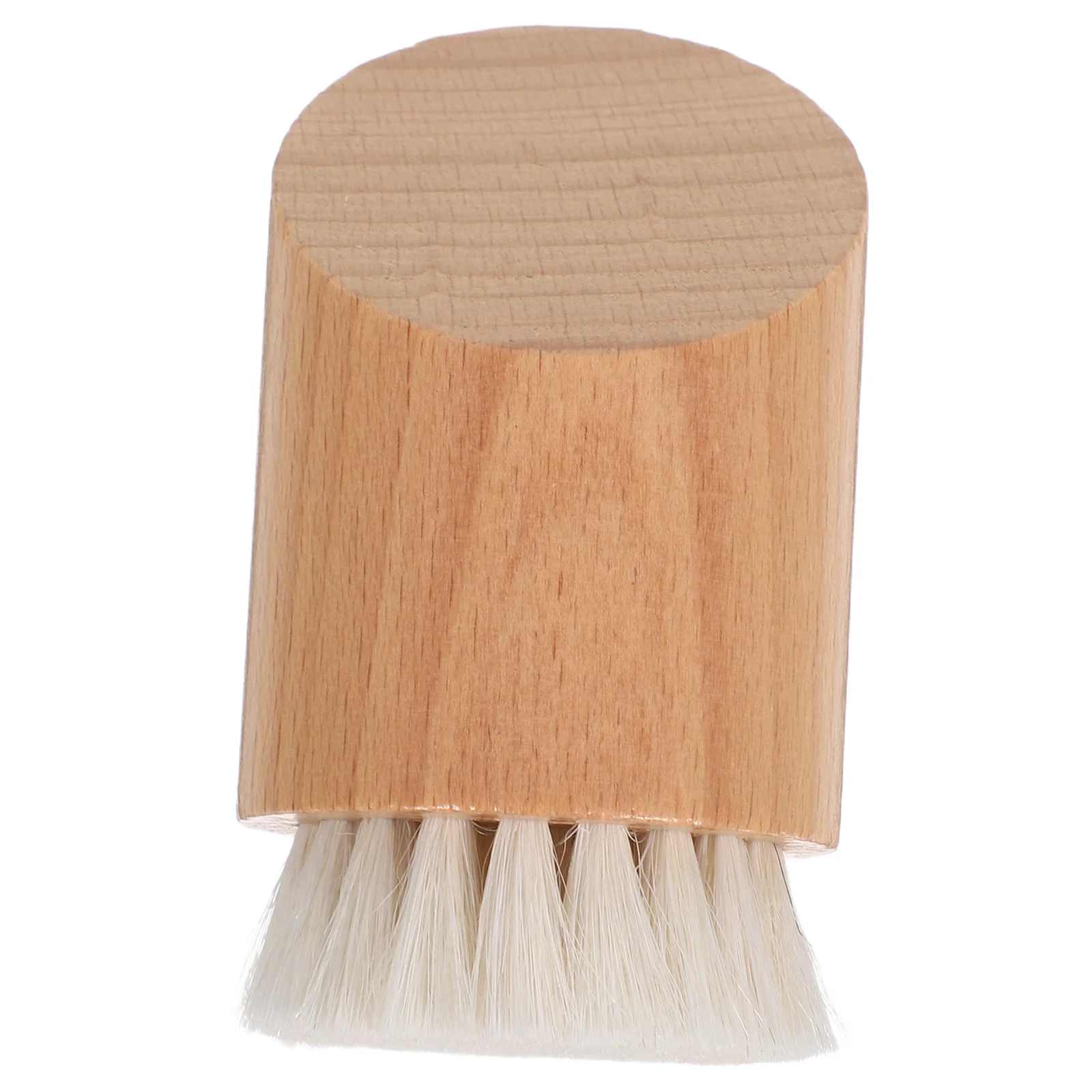 

Facial Cleansing Brush Manual Wood Handle Exfoliator for Face Dry Brushing Daily Skincare Travel Portable Skin Cleaning Tool