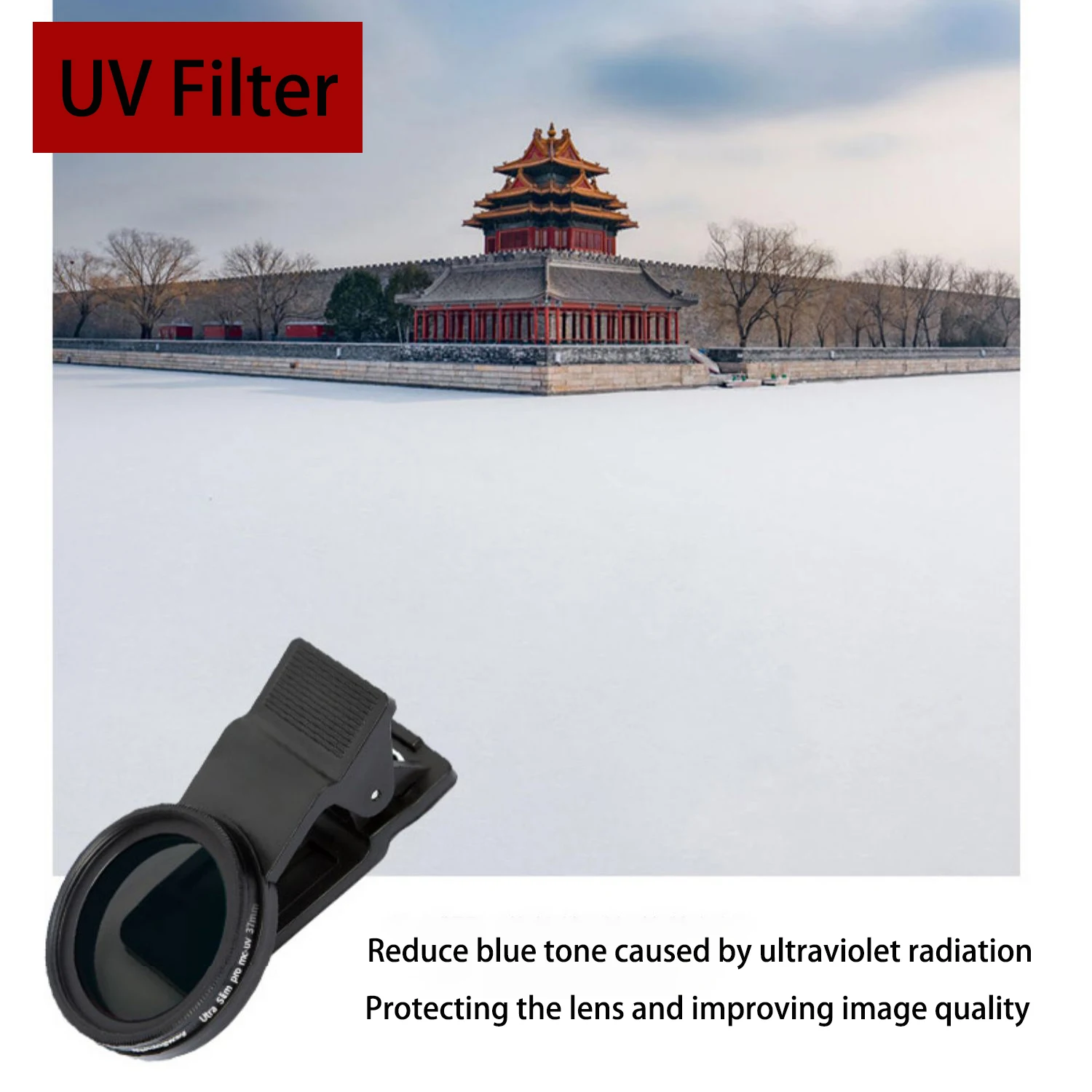 ND1000 Mobile Phone Polarizing Filter Close up Filter CPL and Soft Black Mist Filters For Phones 37mm/52mm With Clip