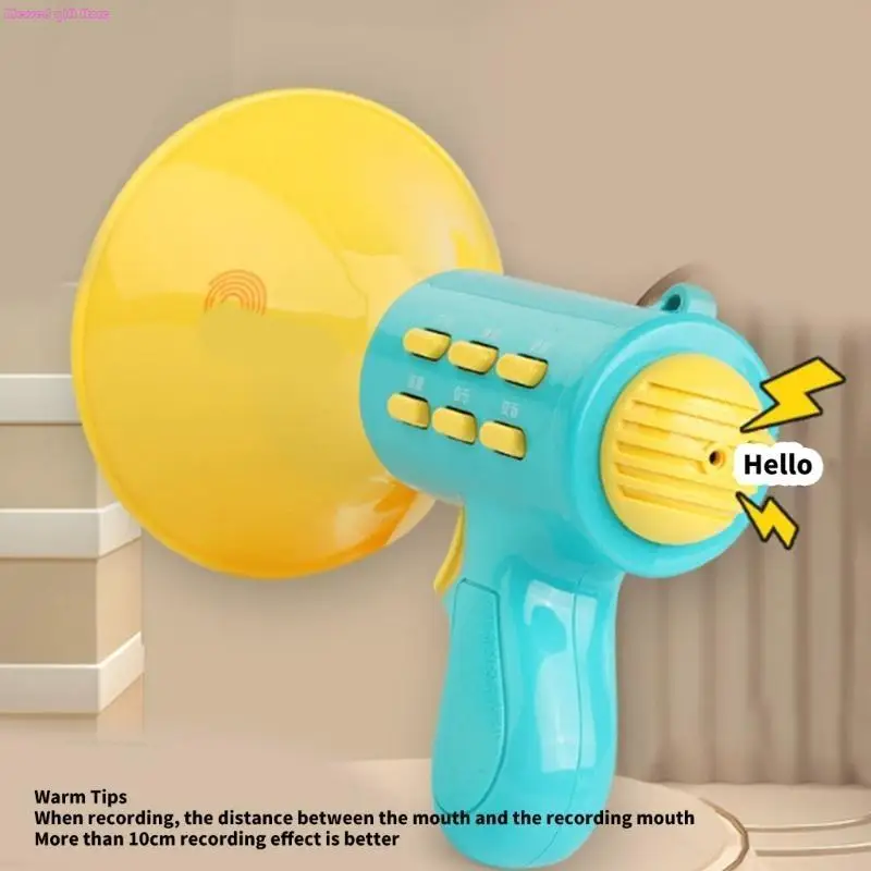 

D0JC Многоцветный детский усилитель-игрушка Простое управление Функция записи голоса Удобство для путешествий