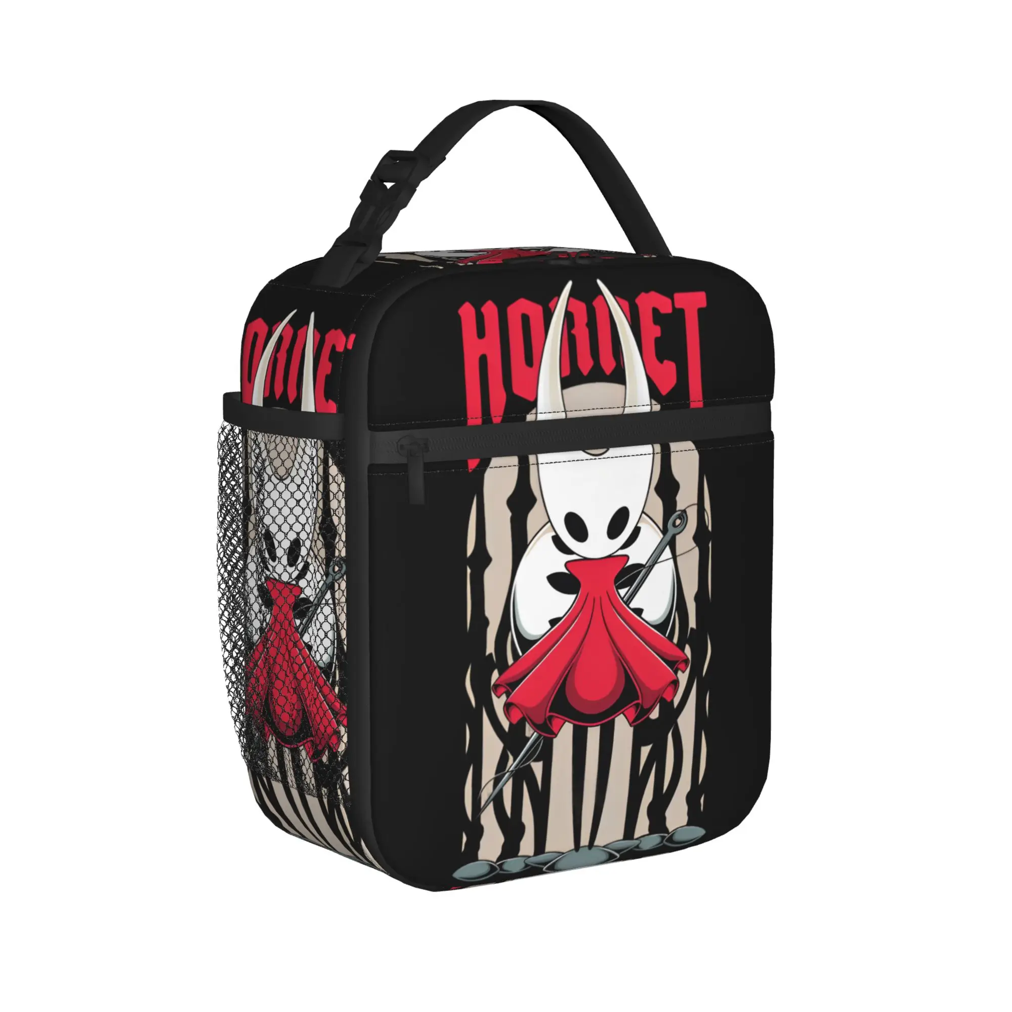 The Princess Insulated Lunch Bags Thermal Bag Reusable,Meal Container Hollow Knight Silksong Hornet Portable Tote Lunch Box