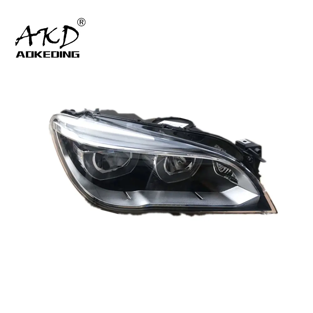 Car Styling Head Lamp for F01 F02 led Headlight 2009-2016 740i 745i 750i Led Headlight LED projector lens Angel Eye