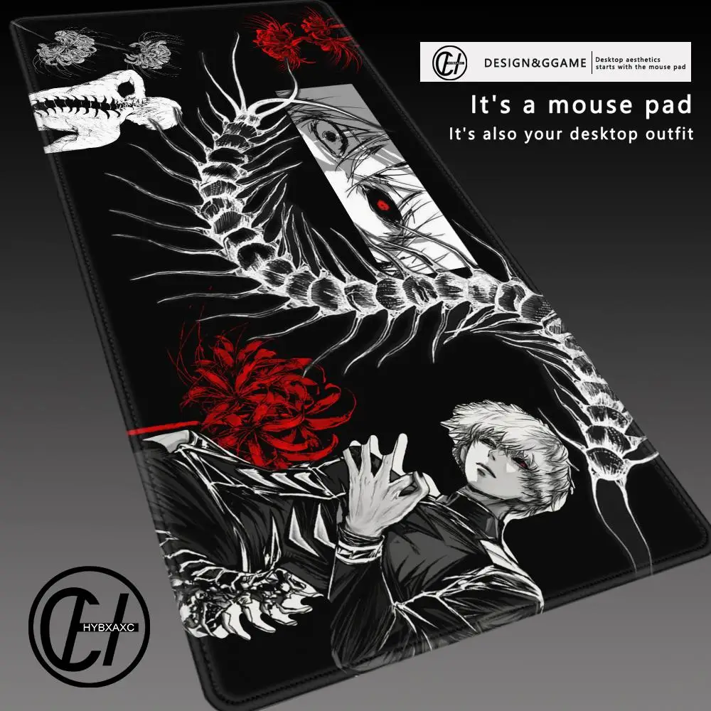 Anime T-Tokyo G-GhoulS Mouse Pad Non-Slip Rubber Gamer Balance Computer Mat Decoracion Deskmat Laptop Office Large