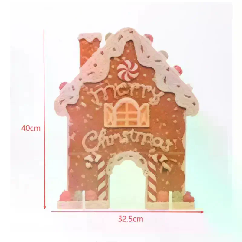 Мини-пряничный игровой набор для гольфа, забавная деревянная рождественская игрушка, мини-праздничный домашний гольф с праздничными препятствиями, игра для семейной вечеринки