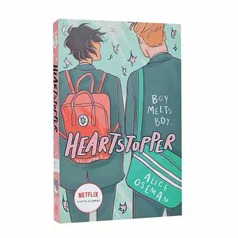 Comic Novel Books Heartstopper Series Volume 1-4 Books Set By Alice Oseman Anime Sleeves Books In English To Read Romance Storys