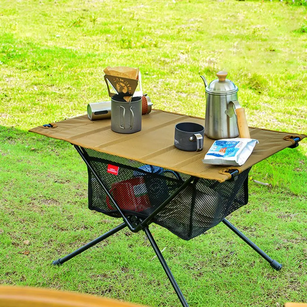 

Portable Folding Table Storage Net Shelf Bag Mesh For Outdoor Camping Barbecue Kitchen Picnic Table Accessories (only Net P X0T5