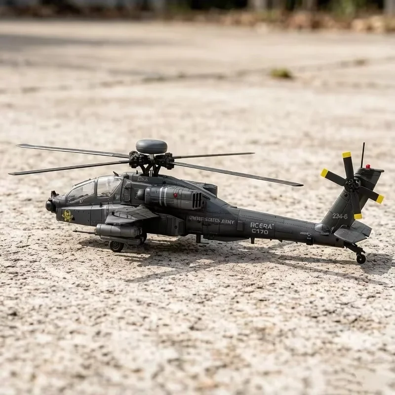 RC Helicopter C170 1:48 RC ERA Apache Remote Control Armed Helicopter Optical Flow Positioning 6CH Brushless Aircraft Model Toy