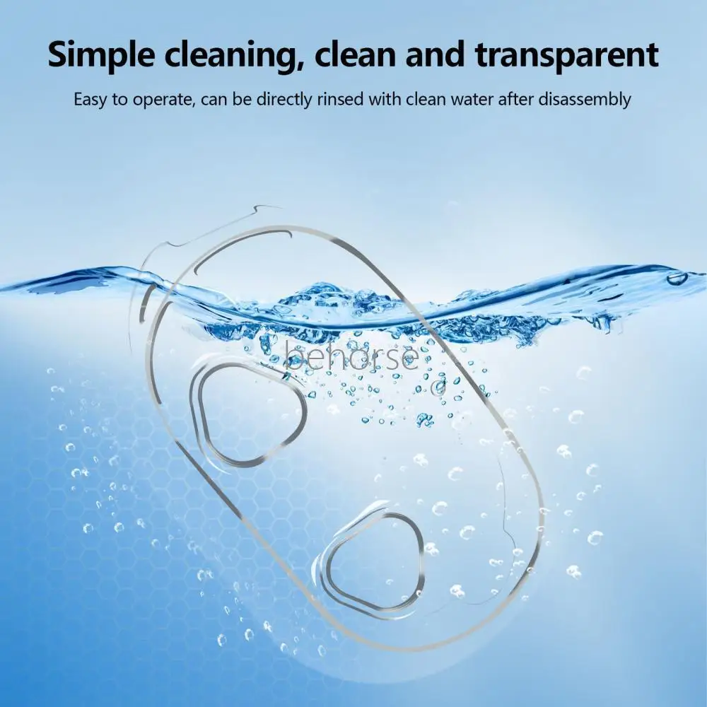 غطاء حماية شفاف لـ Meta Quest 3S VR Shell Case واقي سماعة الرأس غطاء شفاف مقاوم للصدمات ملحقات VR