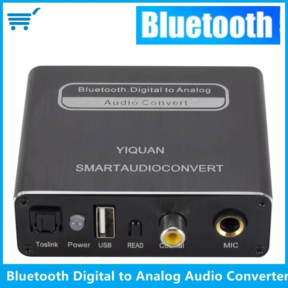 

DAC Digital to Analog Audio Converter Bluetooth 5.0 Compatible Adapter Playback Microphone Remote Control Audio Decoder