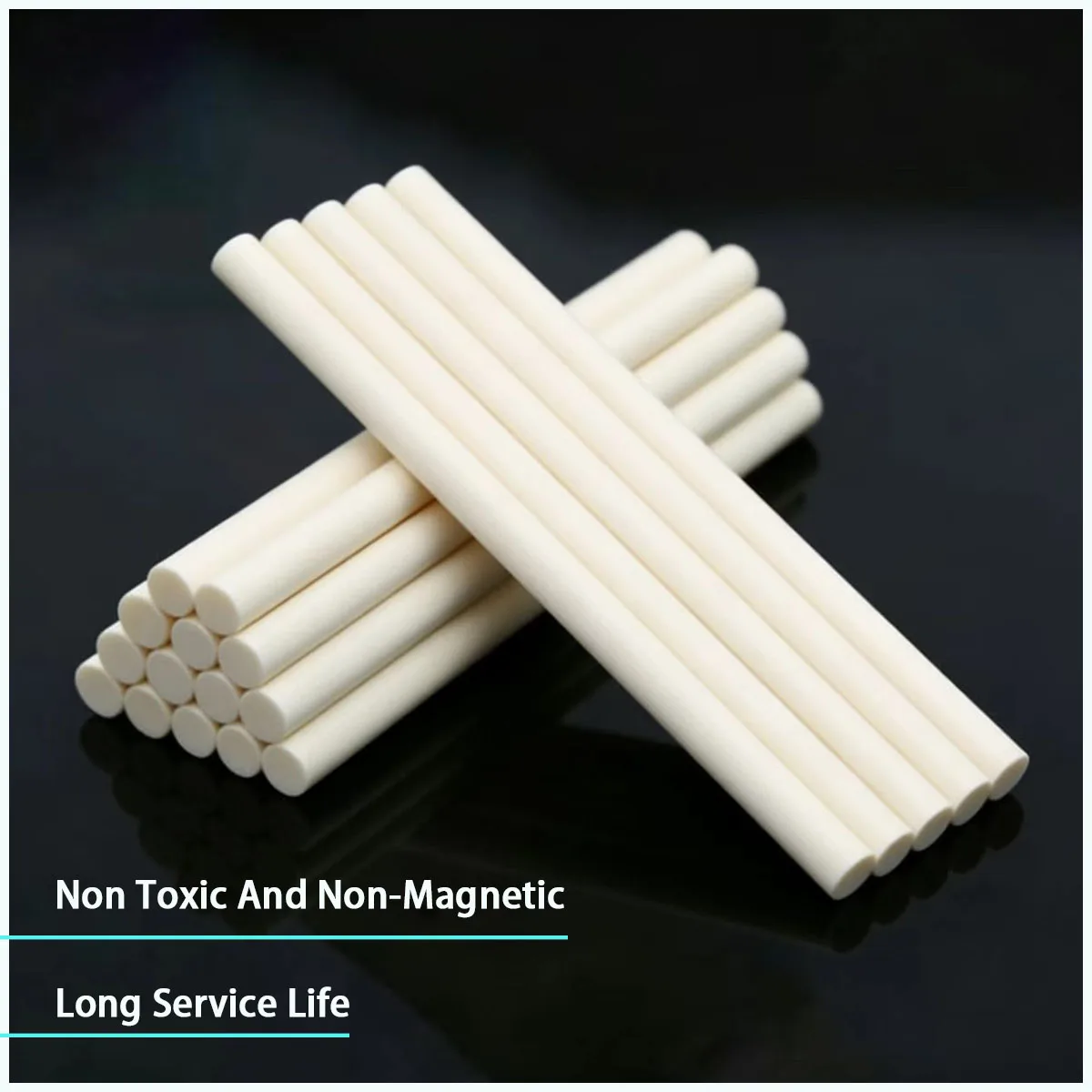 2-50mm Diameter Alumina Ceramic Solid Round Rod Used in Machinery, Electronics, Chemical Industry, Etc