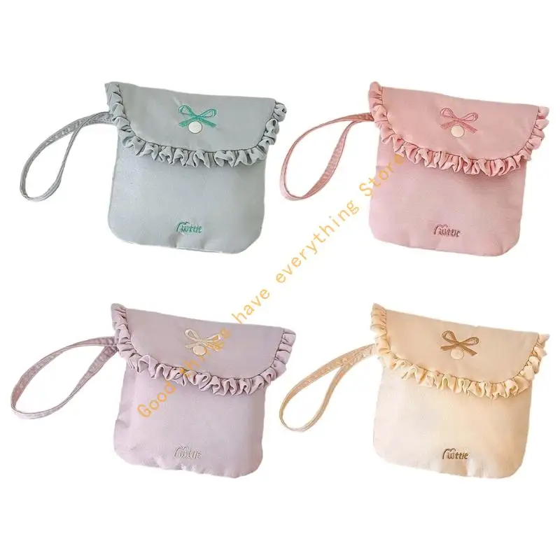 

Waterproof Sanitary Pad Holder Soft Milk Velvets Fabric Feminine Essential Bag 55KF