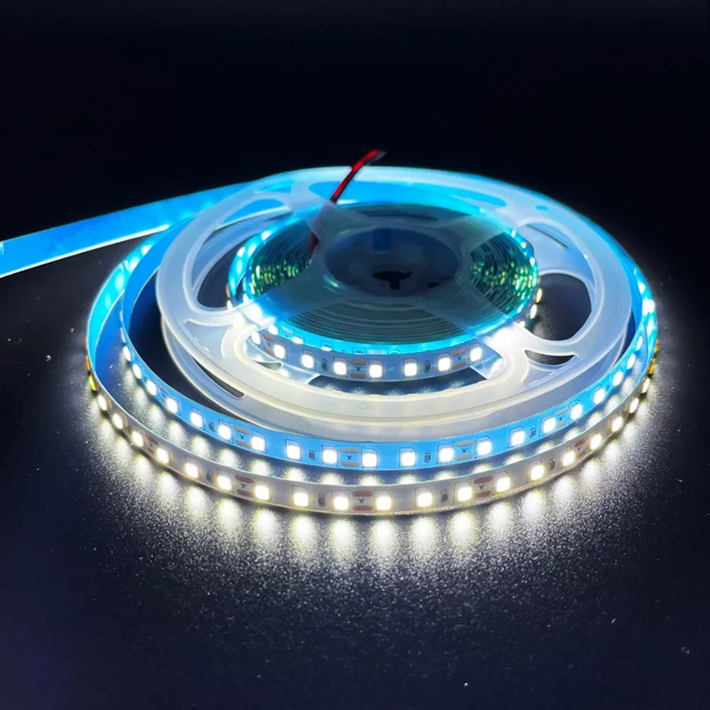 4MM 5MM  LED Strip Light 2835 SMD flexible diode tape lamp white warm white neutral 4000K 120leds/m DC12V 24V tiras led ribbon image 4