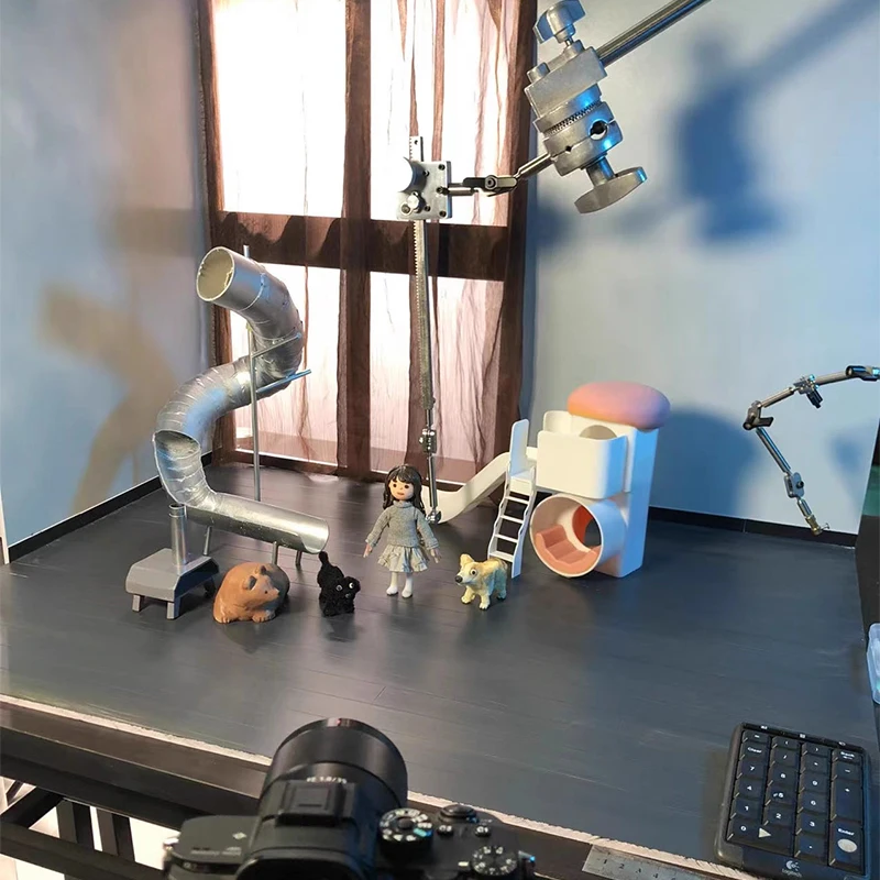 Stop-motion Animation Shooting Bracket - Lifting Type Universal Puppet Holder with 25CM Arm Length